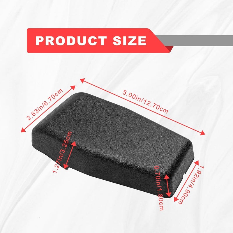 NOTISH 2PCS Black Rear Window Hinge Liftgate Glass Hinge Cover Trim Compatible with Wrangler JK 2007-2017 68140033AA - Image 2